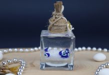 Nazar Boncuklu Şişe Kandil